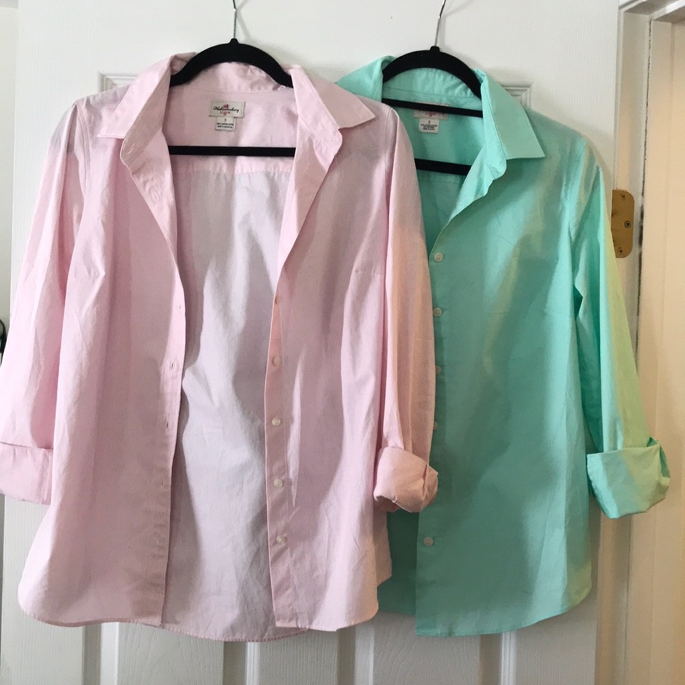 Lot of 2 J Crew Haberdashery button down shirt S
